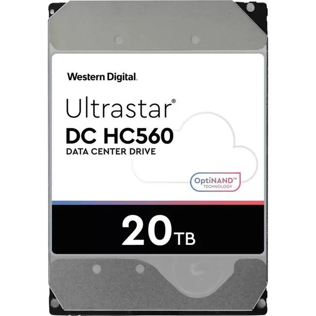 Western Digital Western Digital Ultrastar DC HC560 0F38785 20 TB 3.5" SATA internal hard drive — product photo