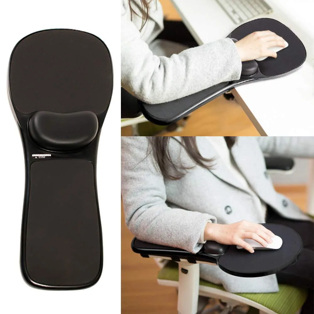  CSBXC gafs-ghauqwy1 Ergonomic Arm Rest Mouse Pad 17x6 Black — product photo