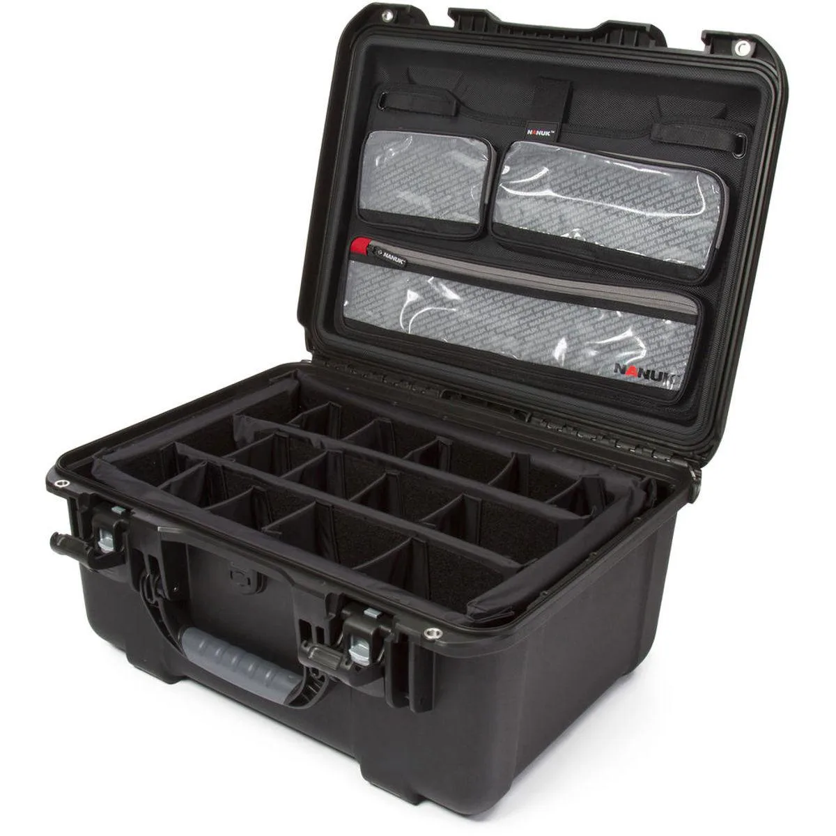 NANUK NANUK 933 Waterproof Hard Case with Lid Organizer and Dividers, Black — product photo