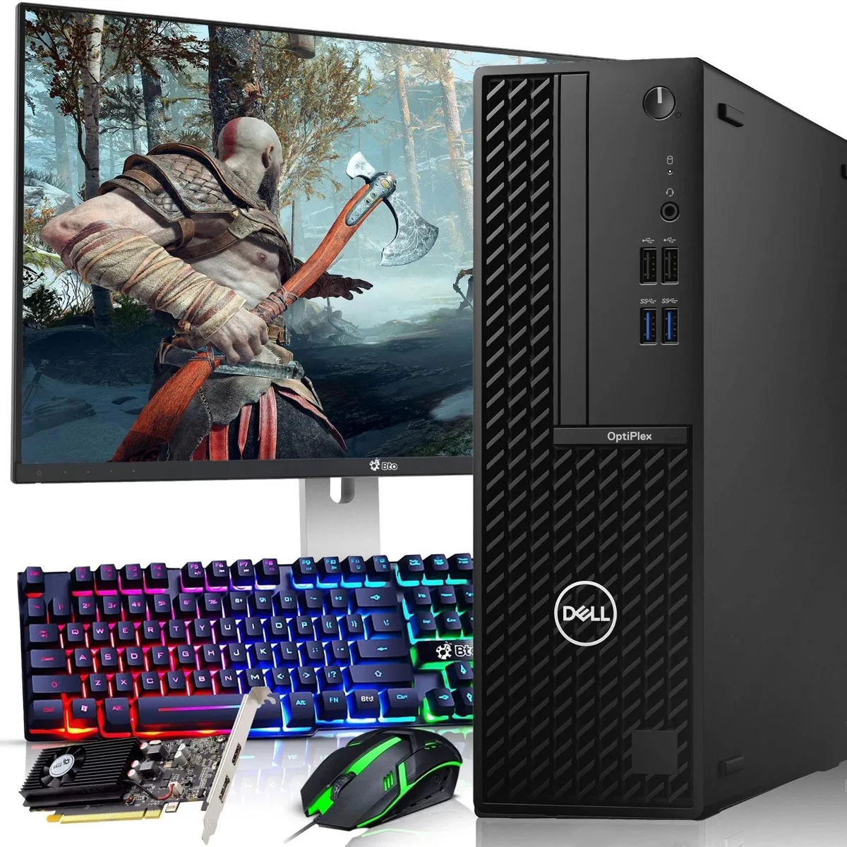 DELL DELL OptiPlex 600 G6 SFF i5-10500 16GB 256GB NVMe GT 1030 24" Win 11 Pro — product photo
