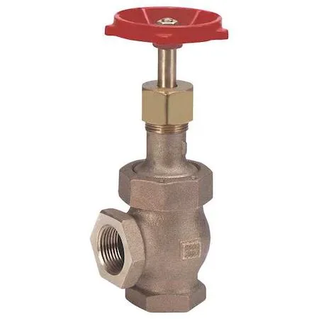 Bronze angle globe valve with hand wheel handle, FNPT connections