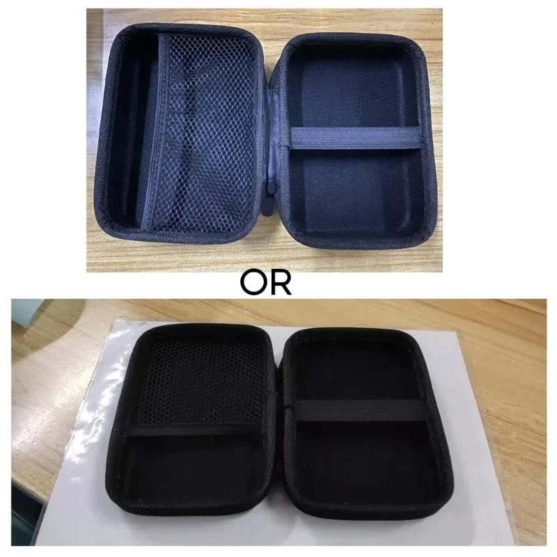 WMtec WMtec Electronic Organizers Small Travel Cable Organizers Bag Hard EVA Carrying Travel Black 12x7x17cm — product photo