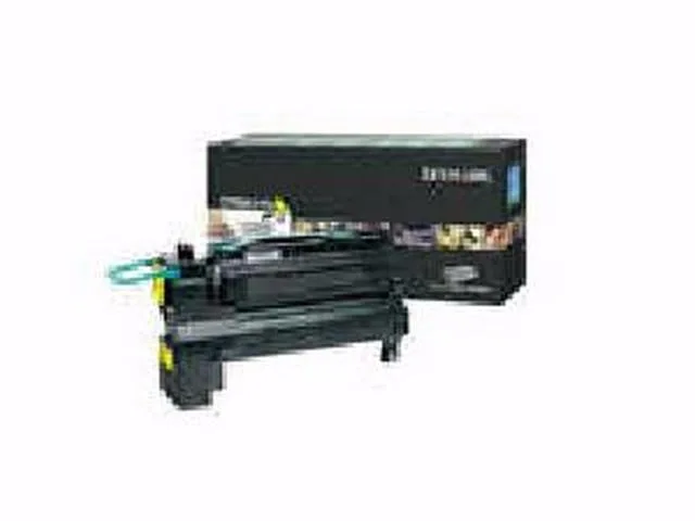 Lexmark X792 yellow ink cartridge in rectangular plastic housing
