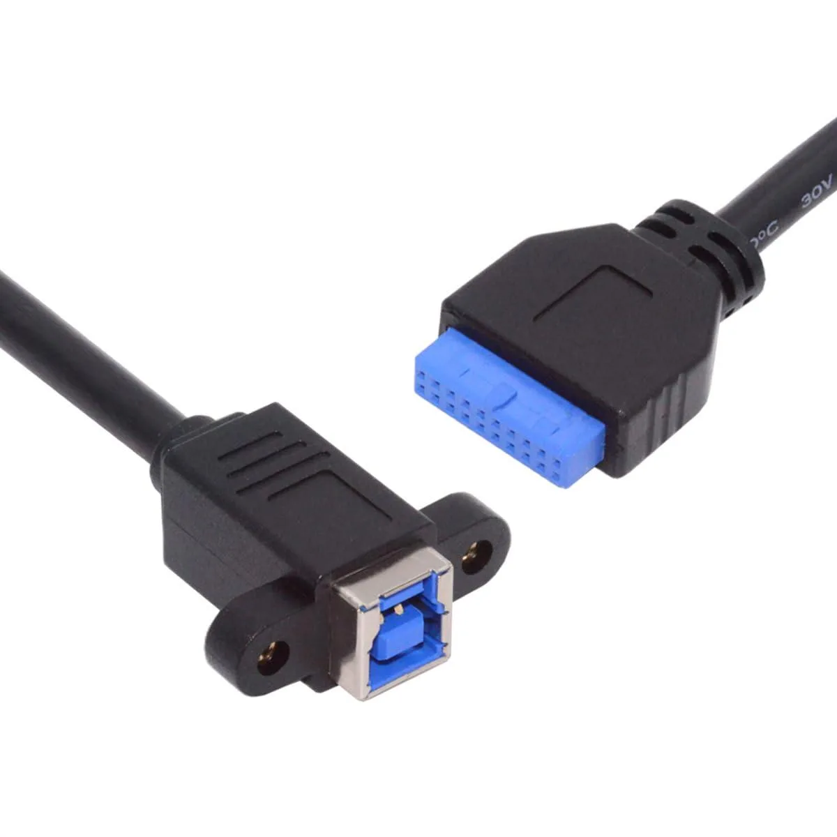 Vszerda Vszerda USB 3.0 Type-B Female to 20Pin IDC Header Male Cable 30cm — product photo