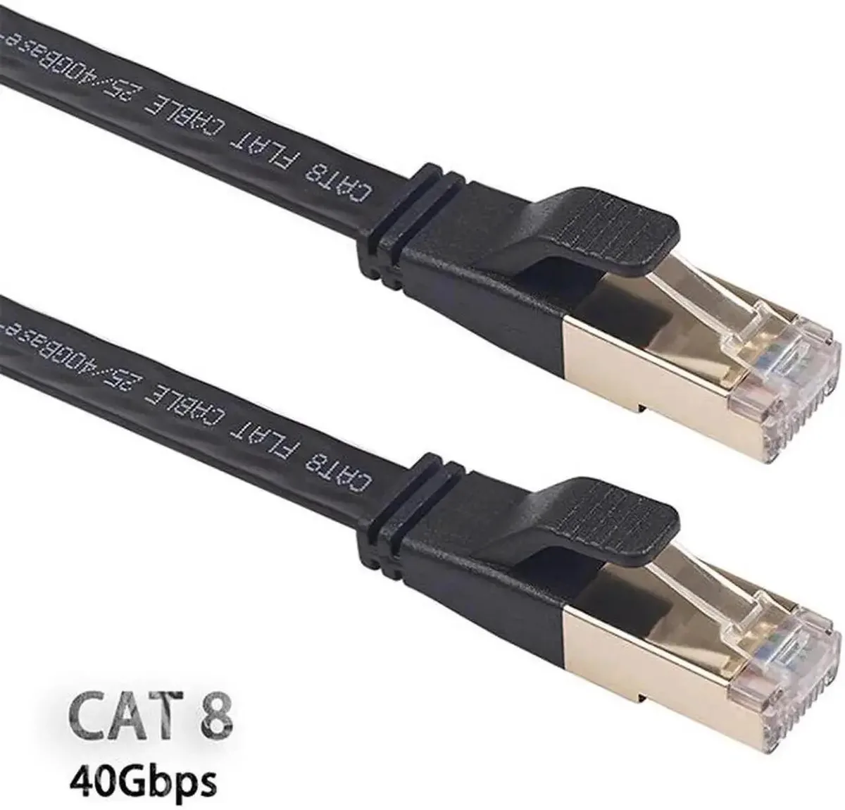 Vszerda Vszerda Cat 8 Ethernet Cable 16.4ft White 40Gbps 2000MHz — product photo