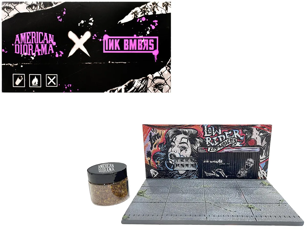 American Diorama American Diorama X INK BMBRS LA Lowrider 1/64 Street Art Diorama hobby collectible — product photo