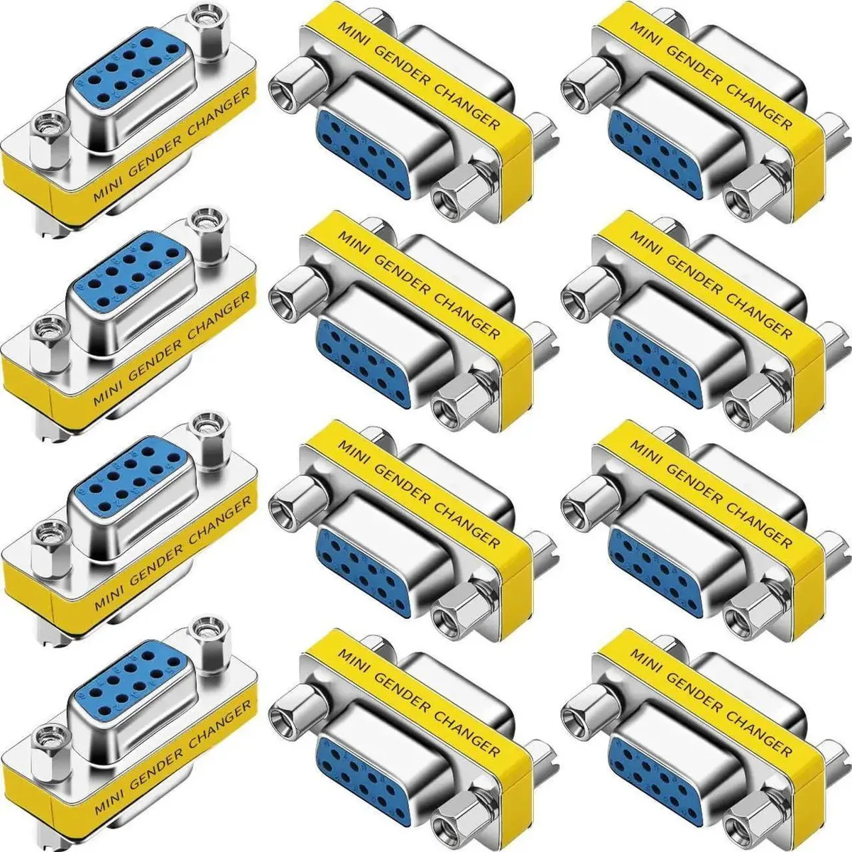 Vszerda Vszerda 12-Pack DB9 Female-Female Gender Changer Adapter — product photo