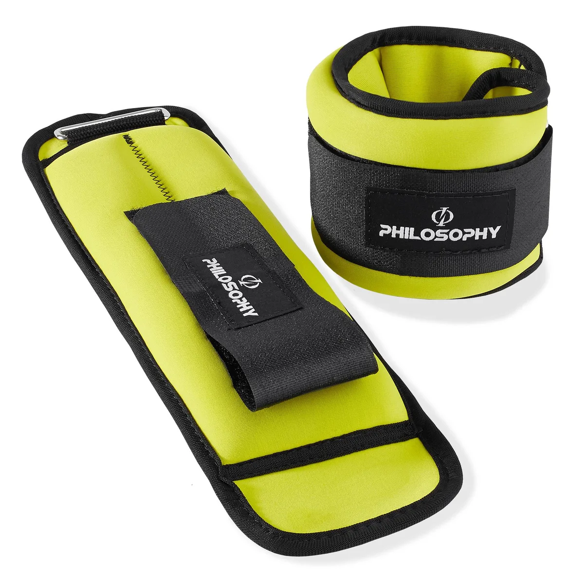 Philosophy Gym Philosophy Gym Ankle/Wrist Weights 3 lb Each Yellow — product photo