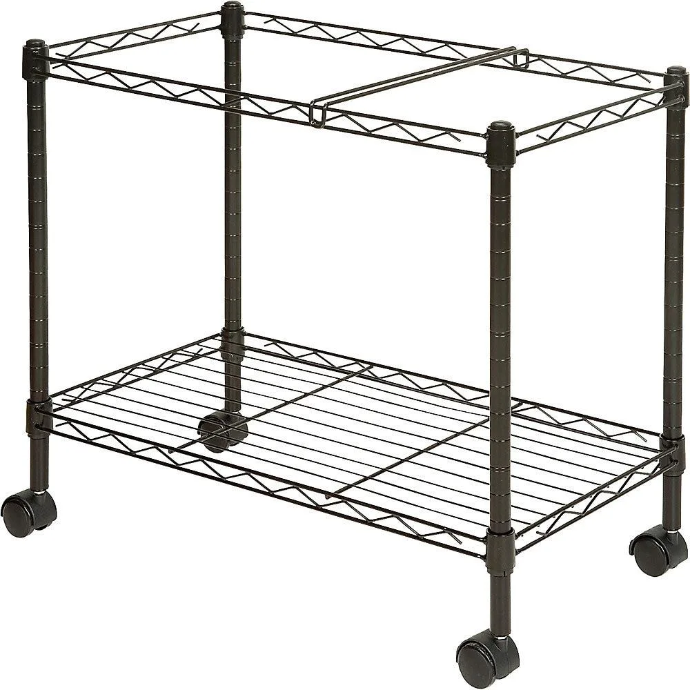 Lorell Lorell LLR45651 Mobile File Cart 12.9" W x 25.8" D x 20.5" H Black office furniture — product photo