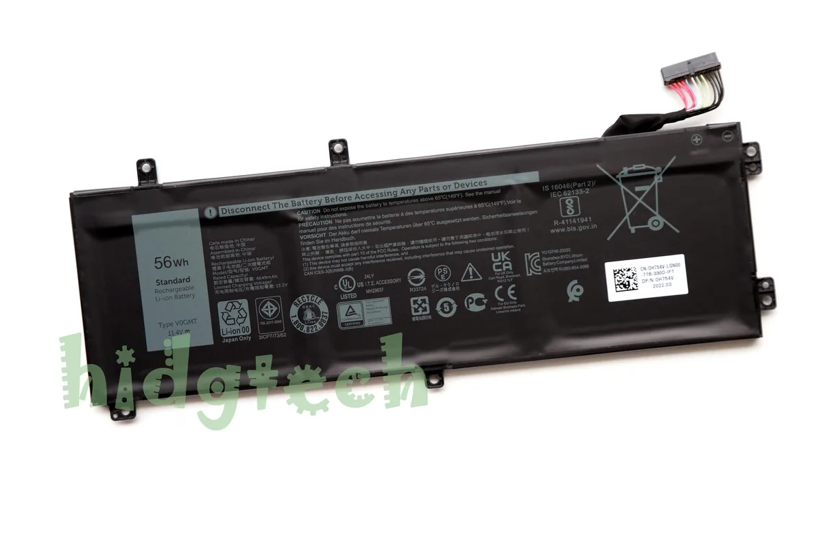 Beisite Beisite V0GMT 56Wh 11.4V Li-ion Battery for Inspiron 7500 7501 G7 17 7700 — product photo