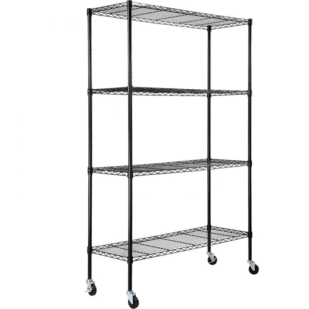 VEVOR VEVOR Storage Shelving Unit 4-Tier 700 lbs Black 47.2" x 17.7" x 74 — product photo
