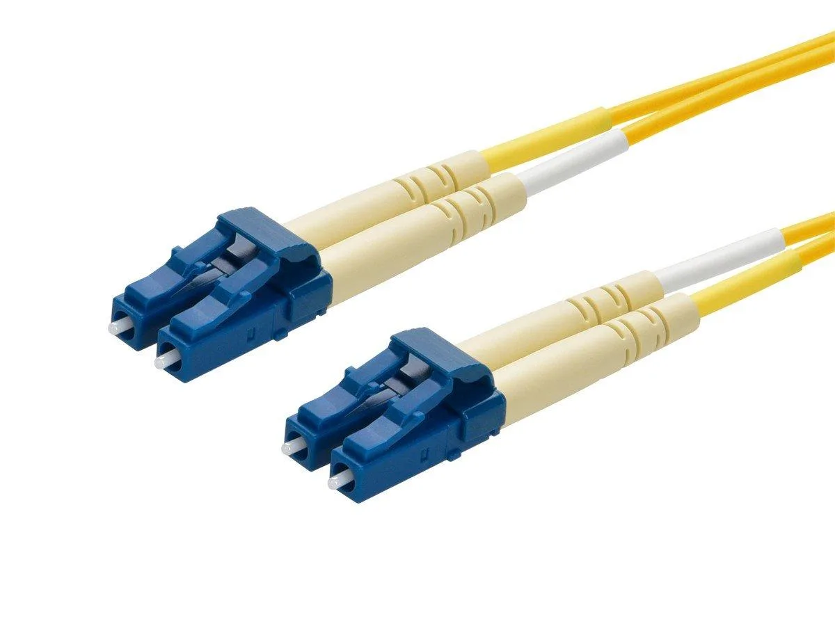 Monoprice Inc. Monoprice 107628 fibre optic cable 10 m yellow LC duplex single mode 9/125 — product photo