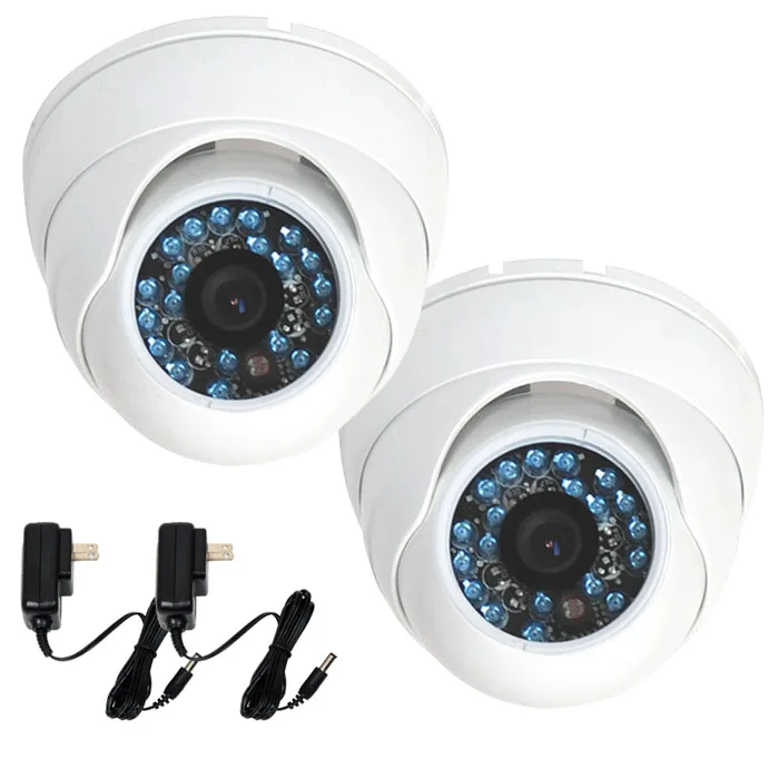 VideoSecu VideoSecu VD21WK2 2x 480TVL Dome CCTV Camera 20 IR LED 3.6mm 12V BO6 — product photo