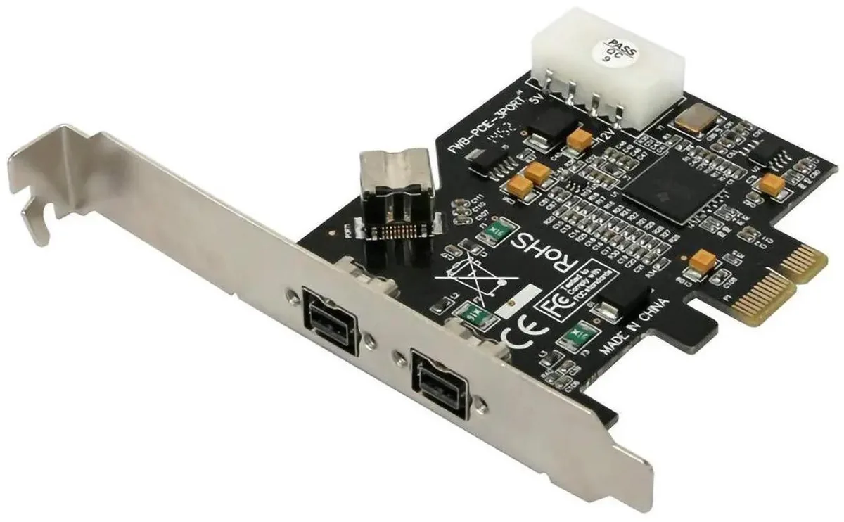 Vszerda Vszerda PCIe x1 3 Port FireWire 800 1394B Controller Card — product photo