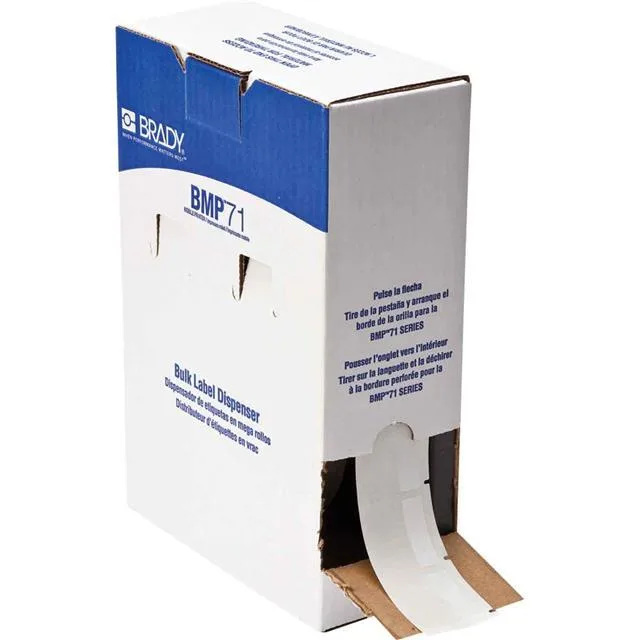 Brady Worldwide Inc Brady Worldwide Inc BM-32-427 self-laminating vinyl labelmaker 1.5x1.5 — product photo