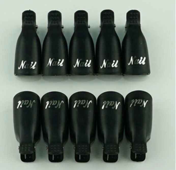 Magik Costumes Magik Costumes Silicone UV Gel Polish Remover Wraps Soak Off Cap Clip Nail Art Tool 10 Pcs — product photo