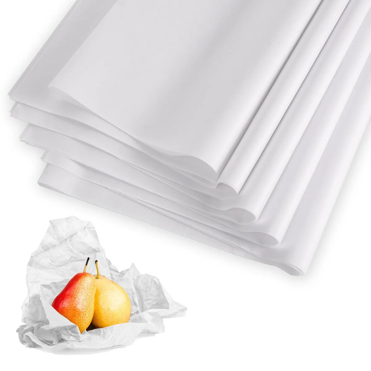  25 Sheets Acid-Free Tissue Paper 20x30in White — product photo