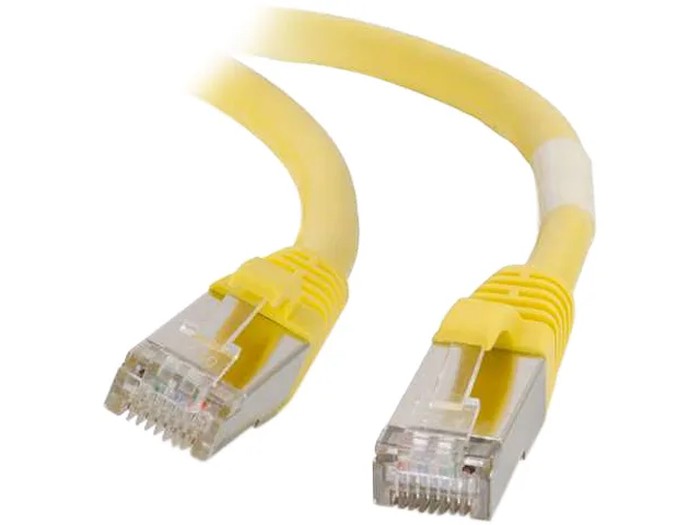 Cables To Go Cables To Go 00871 15 ft Cat6 Shielded RJ45 Yellow network ethernet cable — product photo