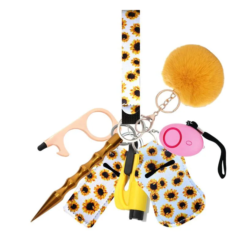 PUEZOKLY PUEZOKLY Personal Security Alarm Keychain Set 140dB Orange 30ml — product photo