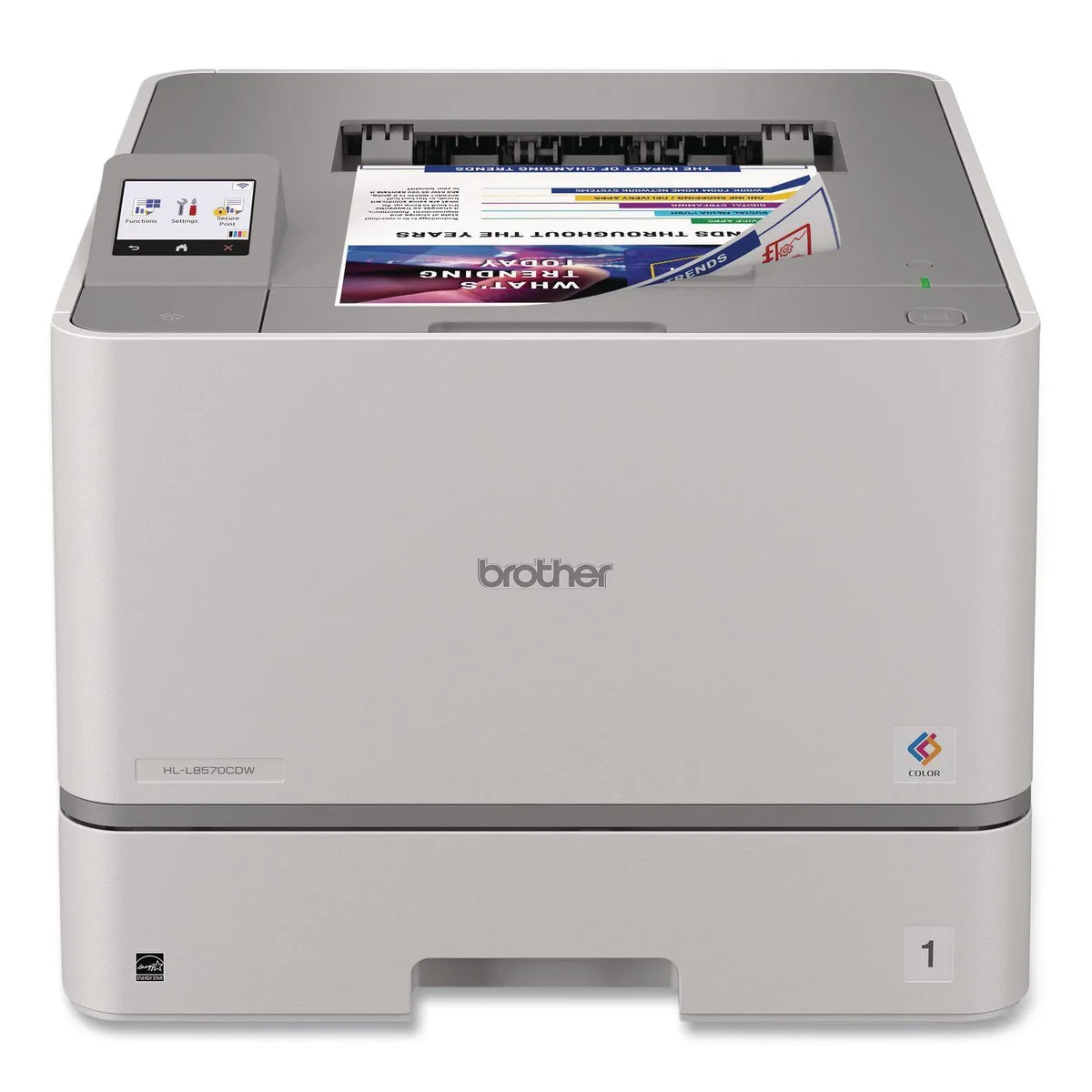 Brother HL-L8570CDW colour laser printer, rectangular white chassis