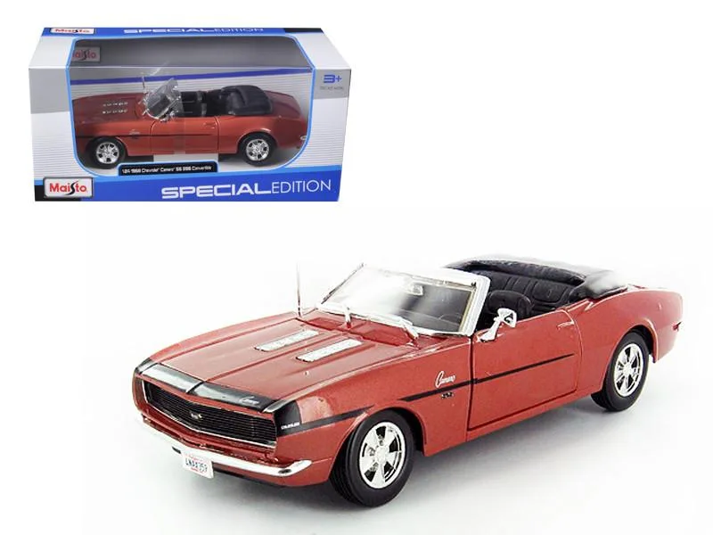 Maisto Maisto 1968 Chevrolet Camaro SS 396 Convertible Bronze 1/24 Diecast Car — product photo