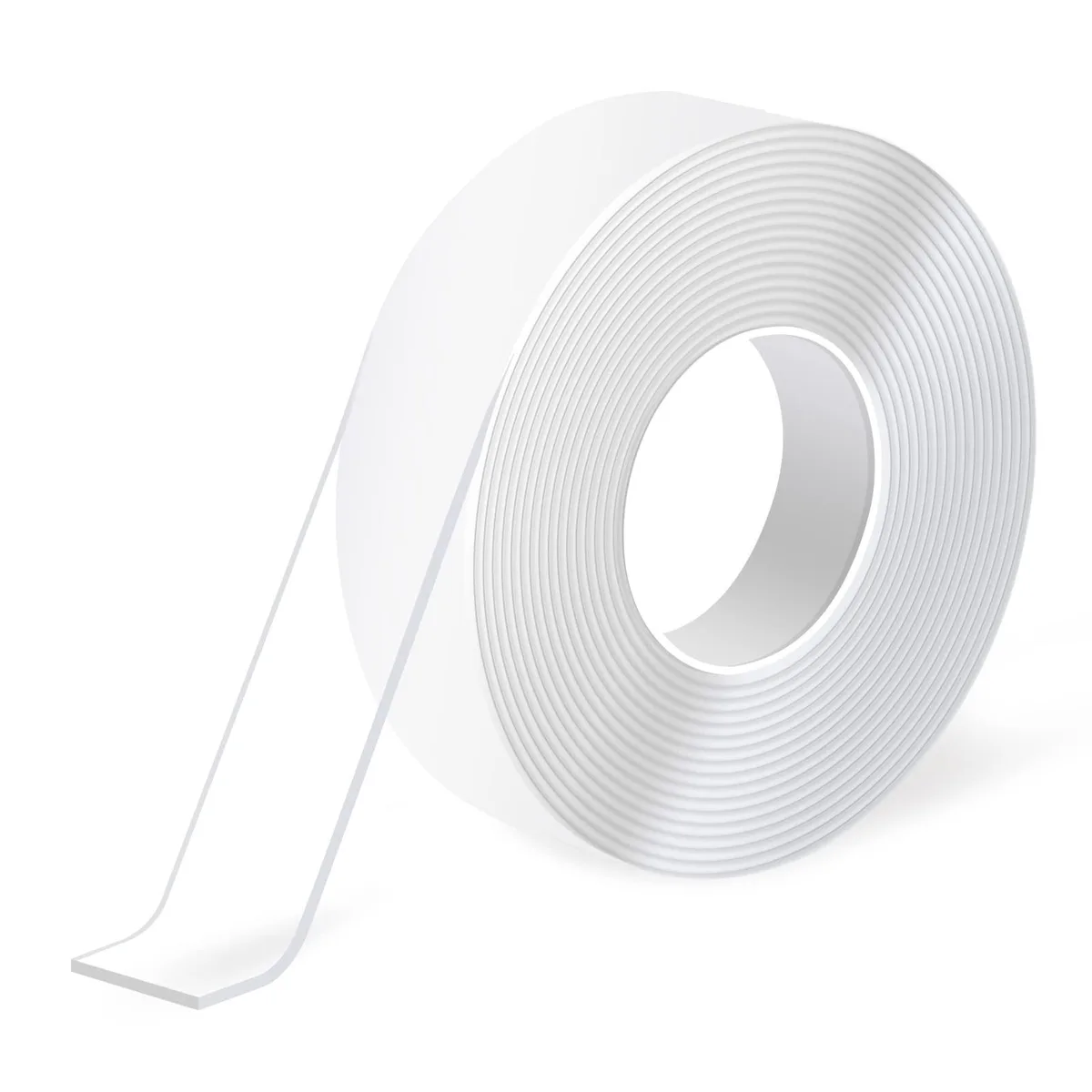 Clear gel-acrylic foam tape roll 300 cm long 2.5 cm wide 1 mm thick