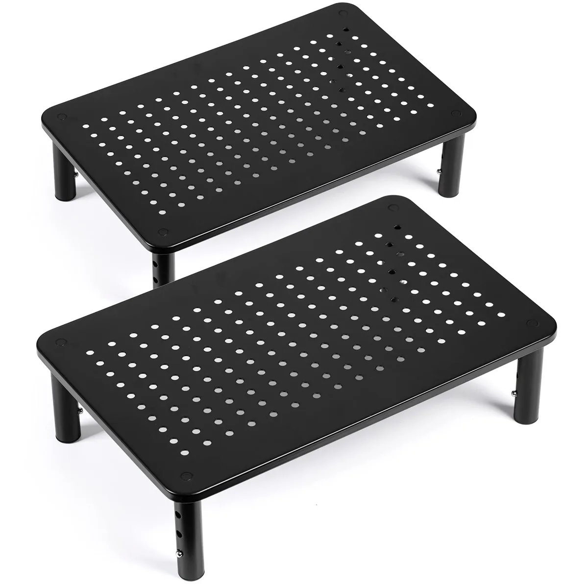 No Sew No Sew Monitor Riser 2 Pack Black 14.6 x 9.3 Inch — product photo