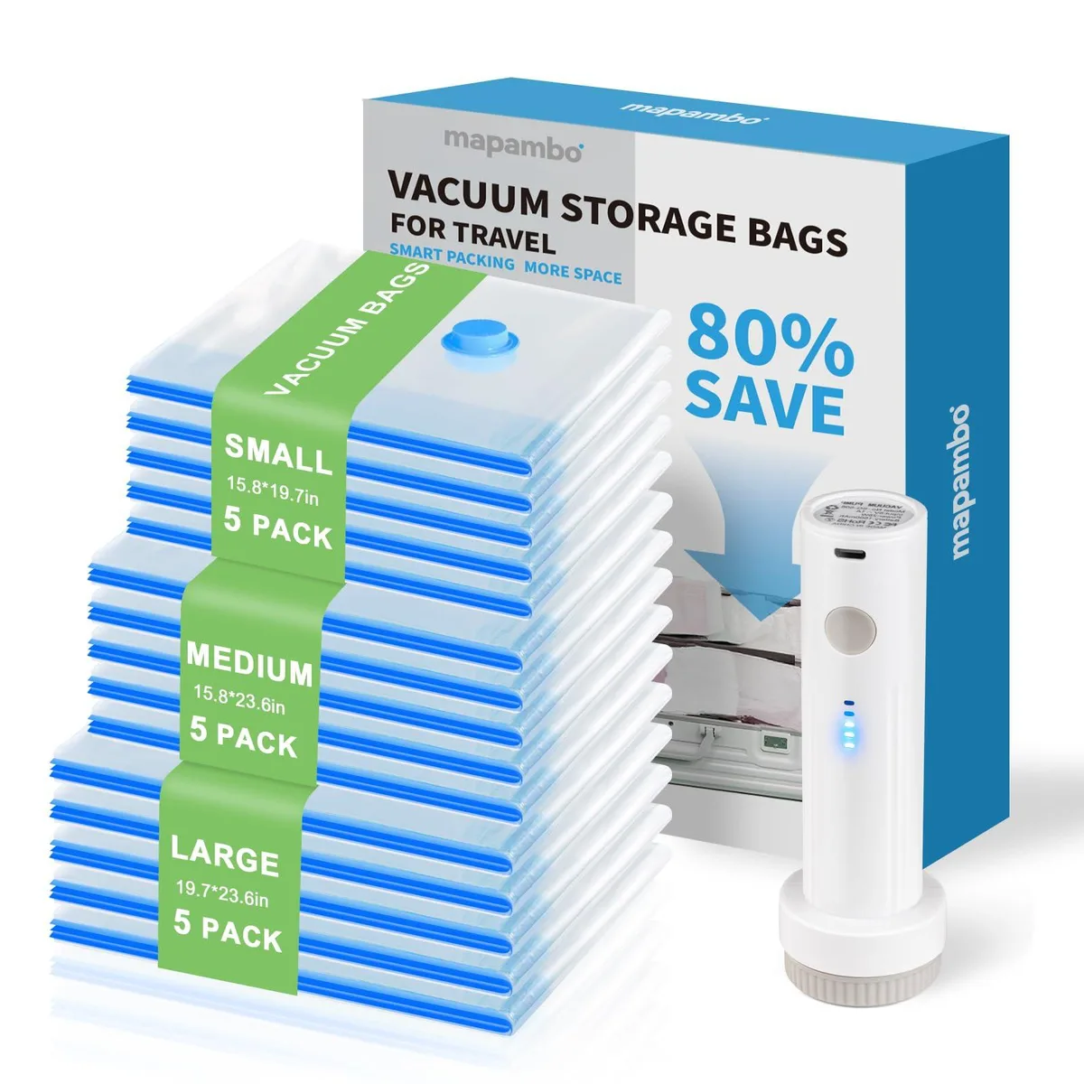 FoodSaver VS01 15 Pack Vacuum Bags with 4000Pa Pump — product photo