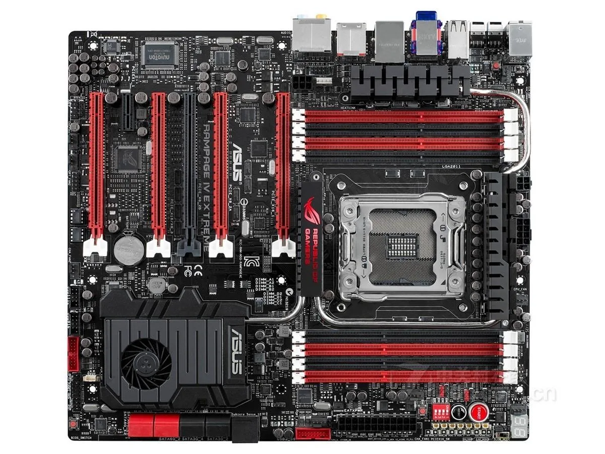 ASUS ASUS RAMPAGE IV EXTREME LGA 2011 Intel X79 DDR3 64GB E-ATX Intel motherboard — product photo