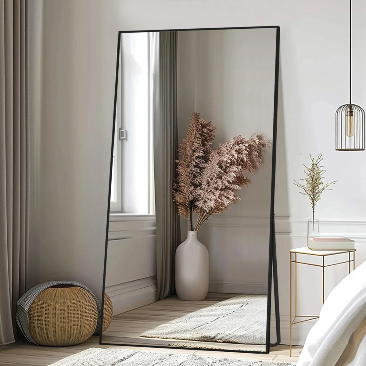  Beauty4U Full Length Mirror 76" x 34" Black Frame — product photo