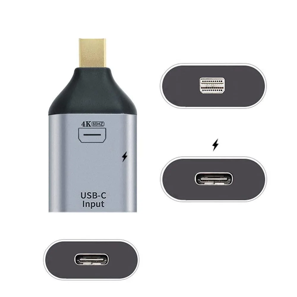 LORDWORLD LORDWORLD USB-C Female to Mini DisplayPort Adapter 4K 60Hz PD — product photo