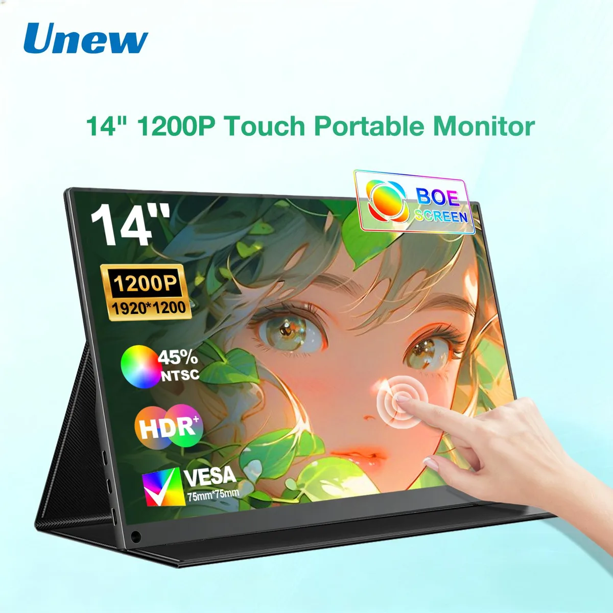 Unew Unew CX140TP-JH04-P 14 1920x1200 10-point touch portable monitor — product photo