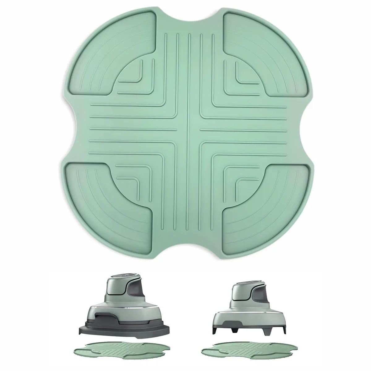  Silicone Heat Resistant Mat for Ninja Crispi FN101 Air Fryer, Sage Green — product photo