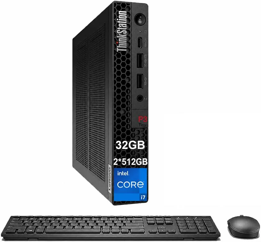 Lenovo Lenovo ThinkStation P3 Tiny desktop PC i7-14700 32GB DDR5 1TB NVMe Windows 11 Pro — product photo