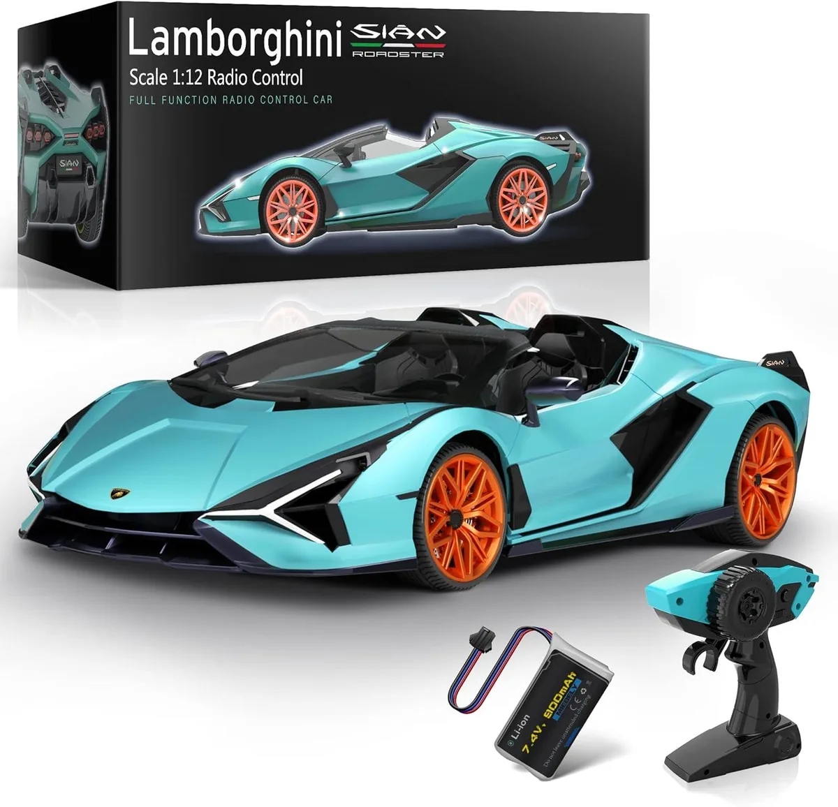 usbroway usbroway Lamborghini Sián Roadster 1:12 RC Car Blue — product photo