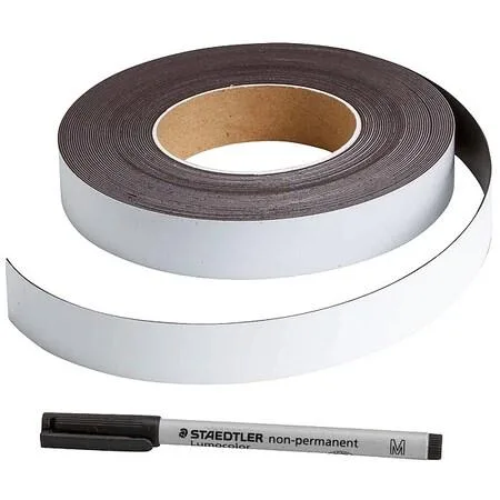 White rectangular Brady vinyl label one inch square blank adhesive backing model 56961