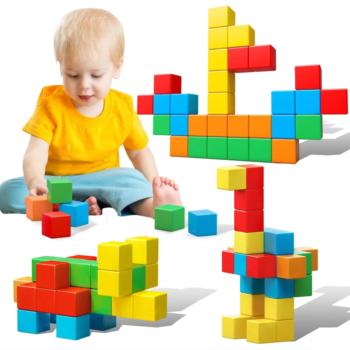 KOIEMAY Magnetic Building Blocks 30 Pcs 1.41 inch — product photo