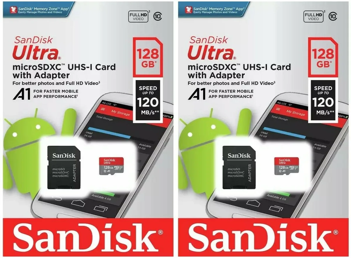 SanDisk SanDisk Ultra microSDXC 128GB Class 10 2-pack — product photo
