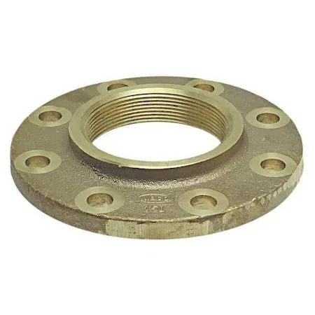 Bronze threaded companion flange, 2 1/2 inch FNPT, Class 150, four bolt holes