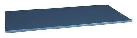 Rectangular steel workbench top, 72 by 30 inches, powder-coated beige-grey finish