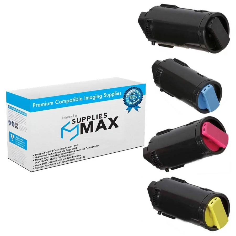 SuppliesMax SuppliesMax XERC500XHY-COMBO-R Extra High Yield Toner Cartridge Combo Pack — product photo