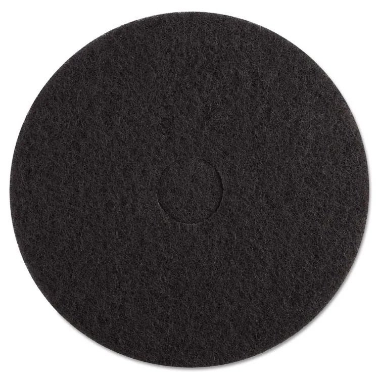 Round blue scrubbing floor pad, 16 inch diameter