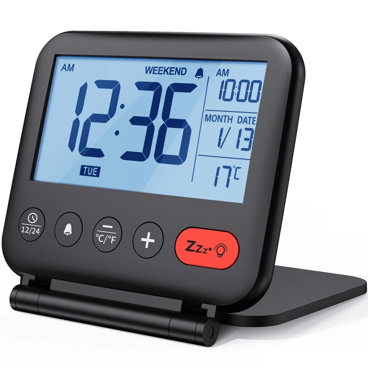 Emerson NK5247 Digital Alarm Clock 3.56 x 3.35 x 0.51 in — product photo