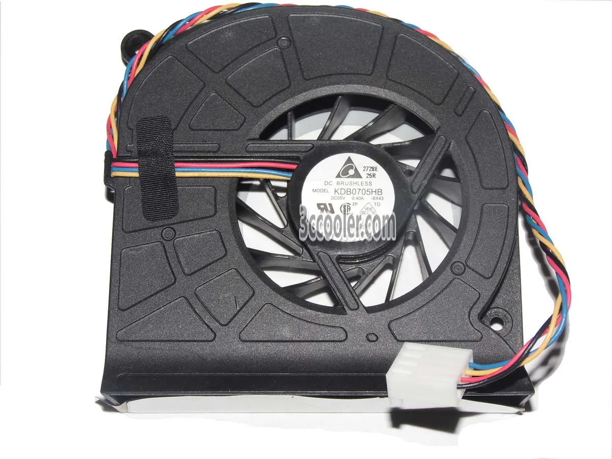OEM Industries OEM Industries KDB0705HB BX43 BASA0819R5U Wistron23.10393.031 5V .4A 4 Wires 4 Pins Blower CPU cooler — product photo