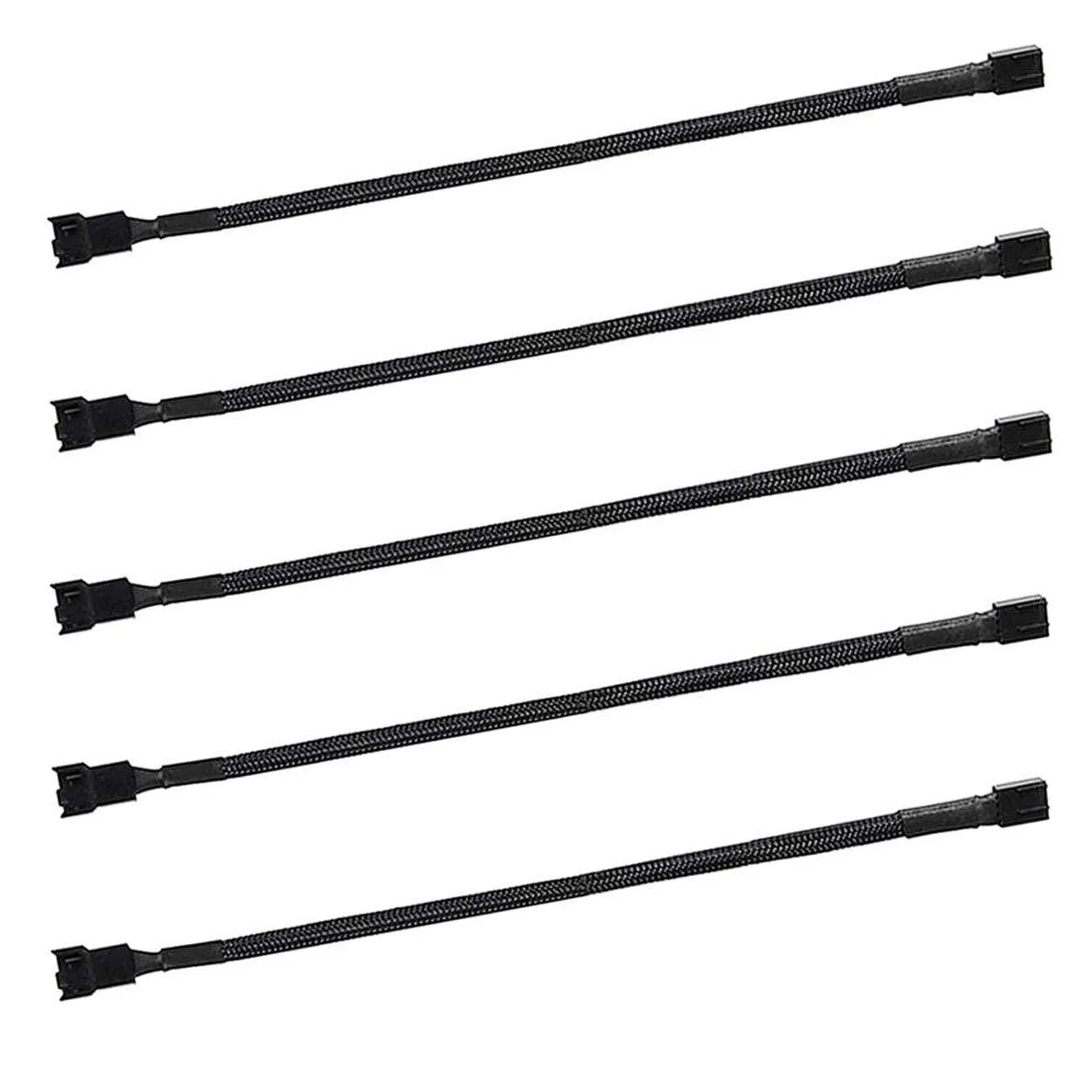  skineat 4-pin PWM Fan Extension Cable 24" 60 cm 5 pcs — product photo