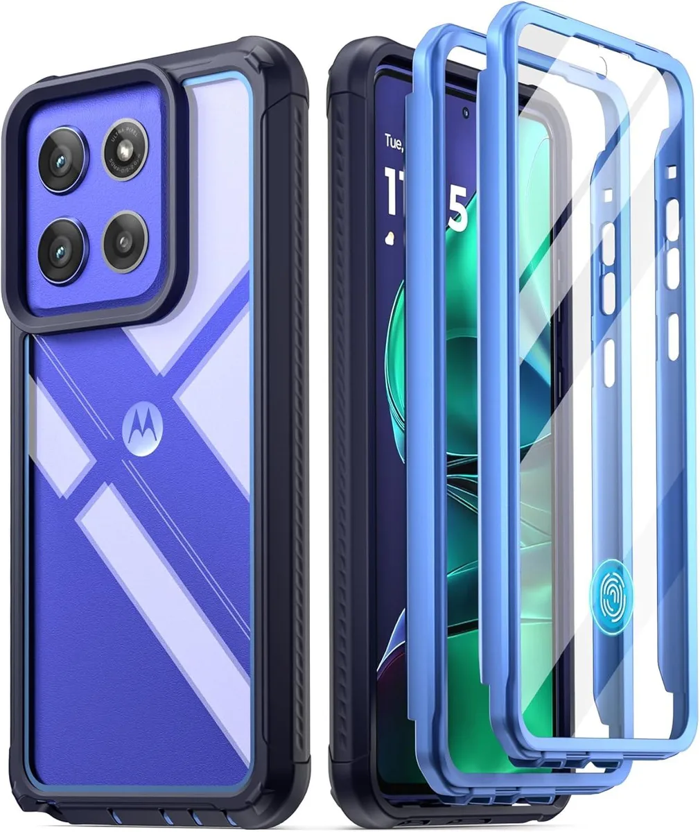 PISKEKAT PISKEKAT Guardian Case for Motorola Moto G Stylus 5G 2025 Blue/Clear — product photo