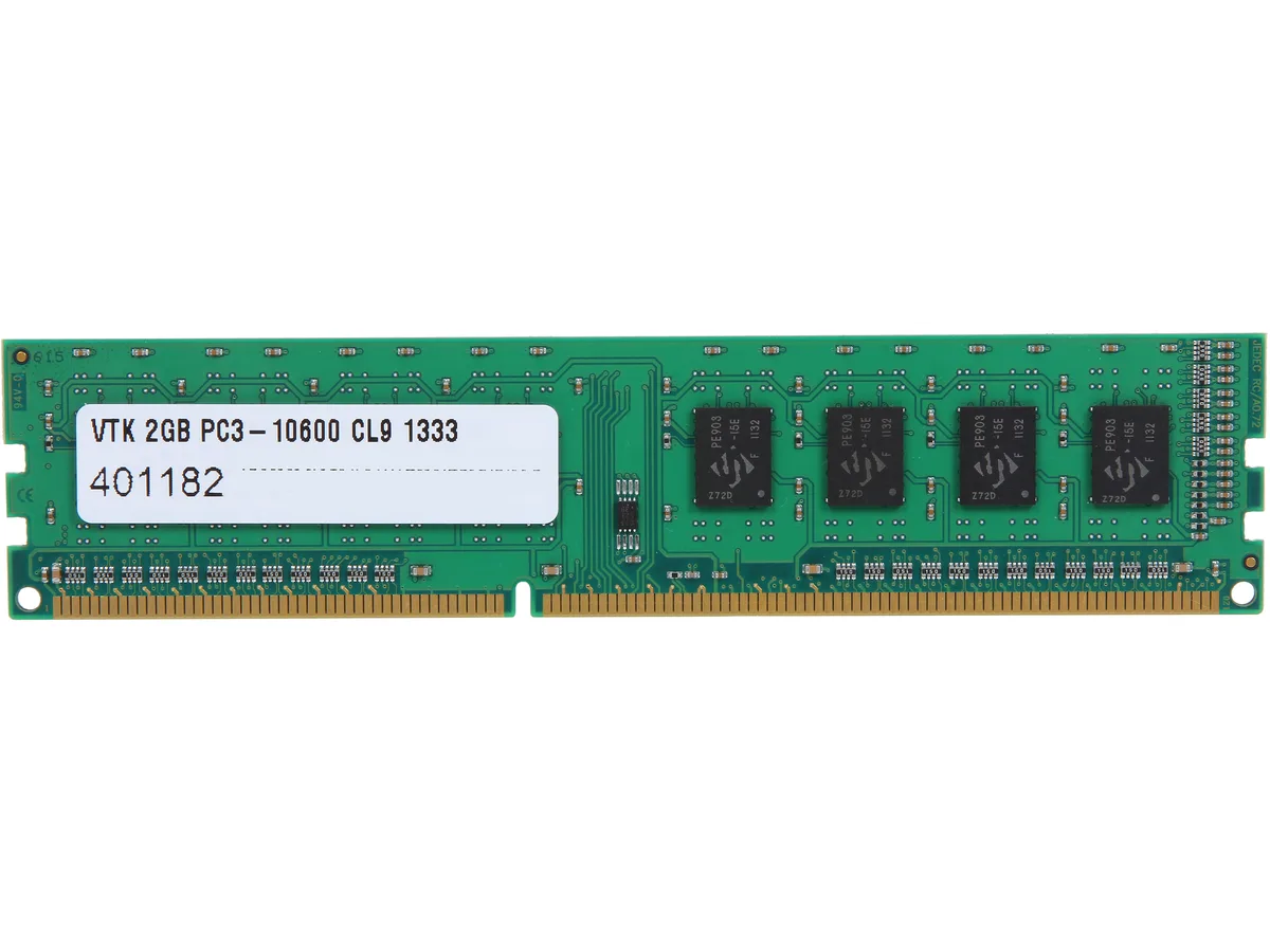 VisionTek VisionTek 900378 2GB DDR3 1333 CL9 desktop RAM — product photo