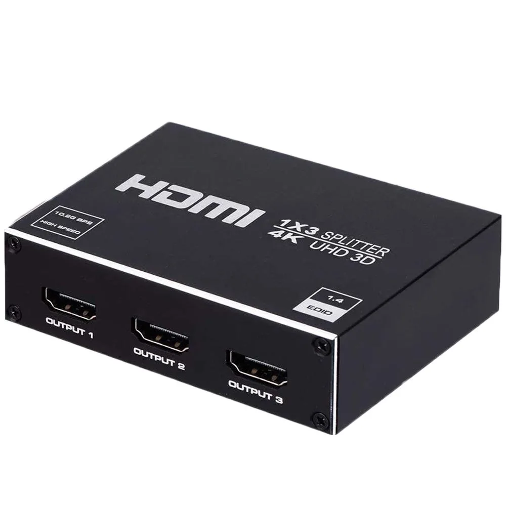 LUOM LUOM OZF14A 1x3 HDMI Splitter 4K 30Hz Black — product photo