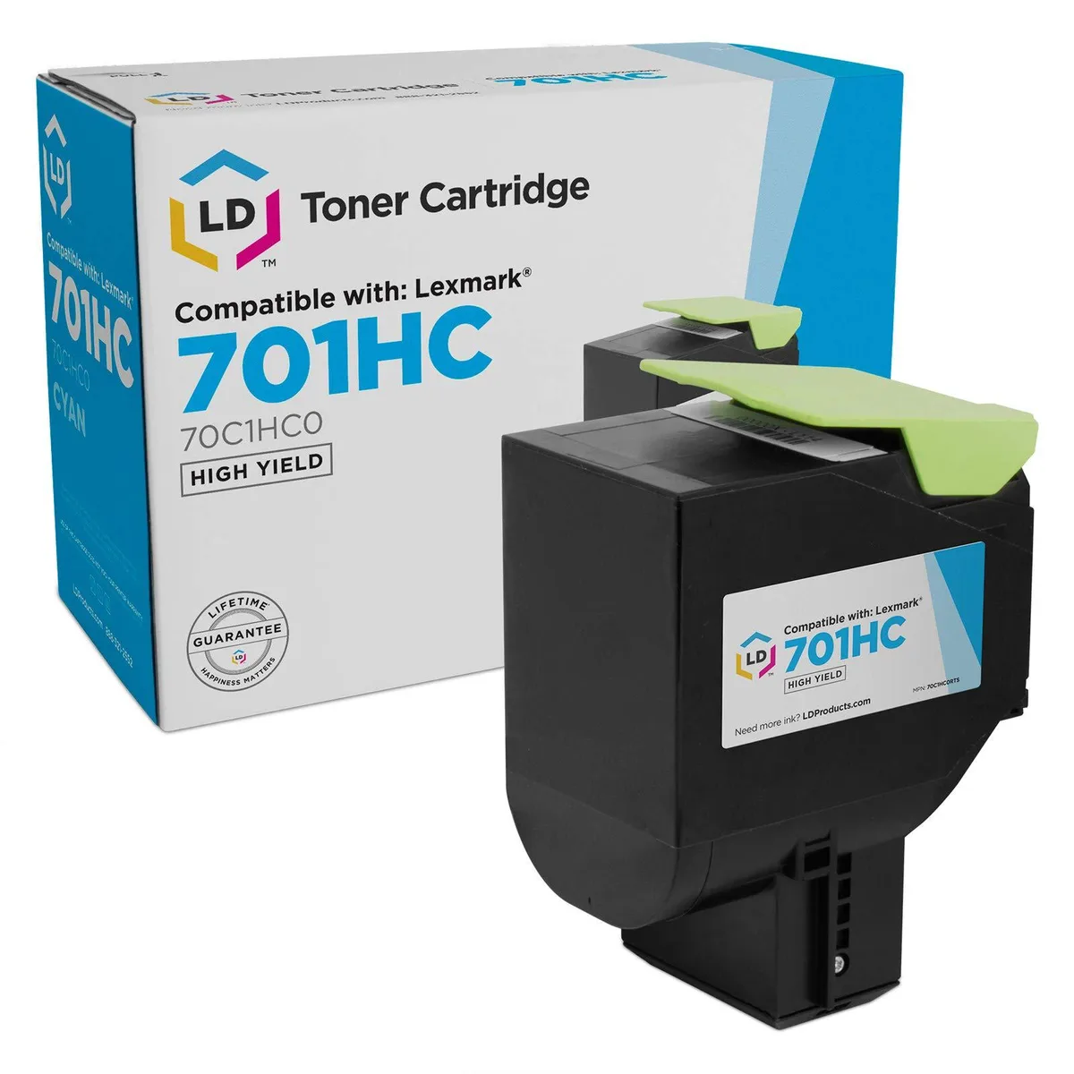 LD Products LD Products 701HC 70C1HC0 High Yield Cyan Toner Cartridge — product photo