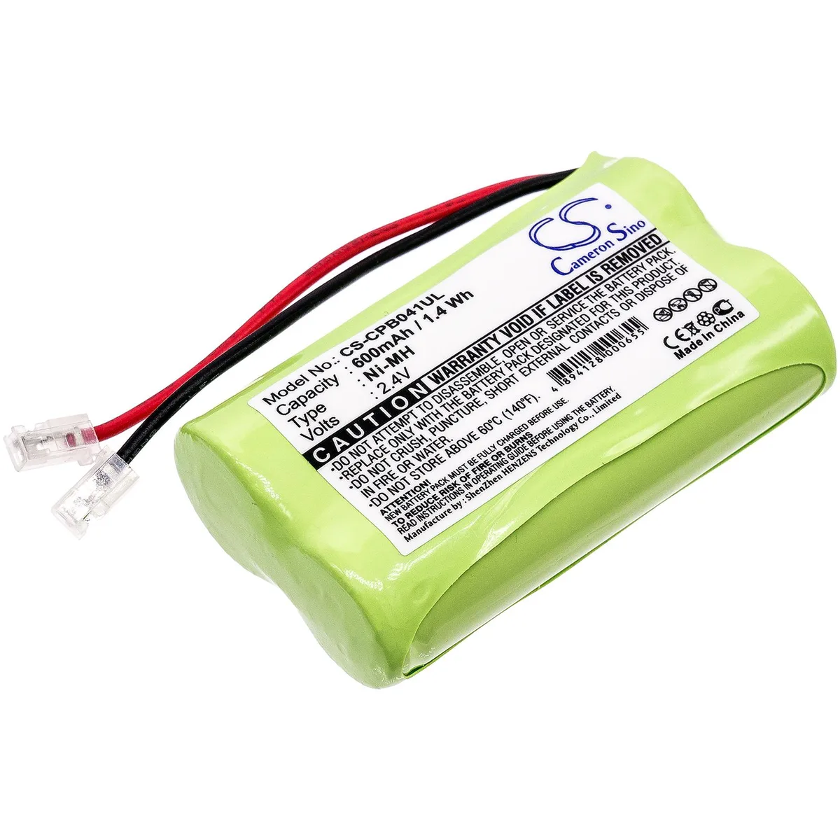 Cameron &amp; Co Cameron &amp; Co DS-CS-CPB041UL telephone accessory battery 2.4V 600mAh Ni-MH green — product photo